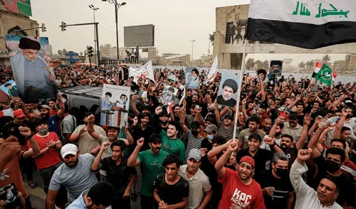 El primer ministro iraquí, Mustafa al Kazemi, pidió a los manifestantes que fueran “pacíficos” y que “preserven los bienes públicos y privados”. Foto: Ameer Al-Mohammedawi El primer ministro iraquí, Mustafa al Kazemi, pidió a los manifestantes que fueran “pacíficos” y que “preserven los bienes públicos y privados”. Foto: Ameer Al-Mohammedawi
