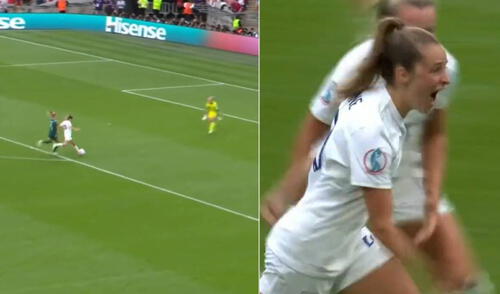 Ella Toone abrió el marcador de la Eurocopa Femenina 2022. Foto: captura/composición ESPN 2 Ella Toone abrió el marcador de la Eurocopa Femenina 2022. Foto: captura/composición ESPN 2
