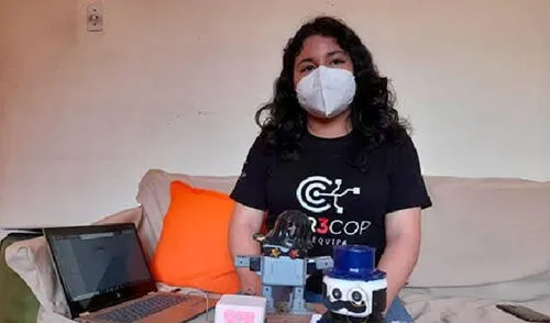 La menor santeña aspira a convertirse en ingeniería mecatrónica cuando culmine el colegio. Foto: RSD Chimbote