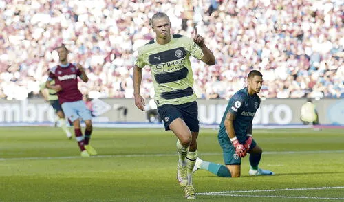 Letal. Haaland marcó 86 goles en 89 duelos con el Dortmund. Foto: EFE