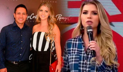 Brunella Horna no descarta ser compañera de trabajo de Renzo Costa. Foto: captura/América TV/difusión-Renzo Costa