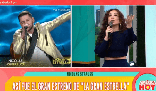 Janet Barboza habla sobre el estreno de "La gran estrella". Foto: Captura de América Janet Barboza habla sobre el estreno de "La gran estrella". Foto: Captura de América
