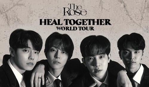The Rose: banda de k-pop está formada por Woosung (voz y guitarra), Dojoon (teclado), Hajoon (batería) y Jaehyung (bajo). Foto: Transparent Arts