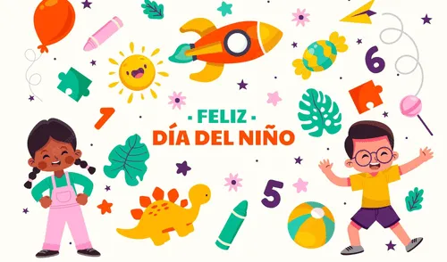 Las imágenes y GIF sirven como el primer saludo en este Día del Niño. Foto: Freepik