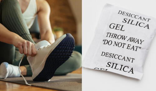 Las bolsas de gel que vienen dentro de las zapatillas tienen una función importante. Foto: composición/Freepik