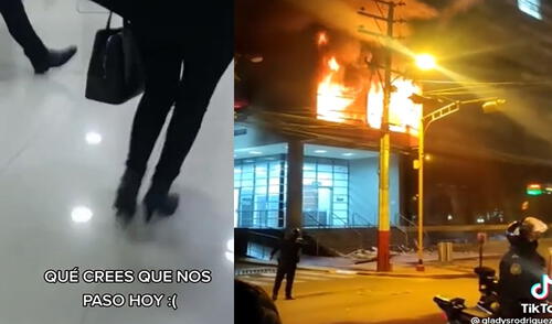 Emergencia se produjo en el distrito de Yanahuara. Foto: captura de TikTok/Gladys Rodríguez