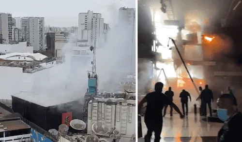 Latina Televisión asegura que el incendio fue controlado y no causó ningún herido. Foto: composición LR/