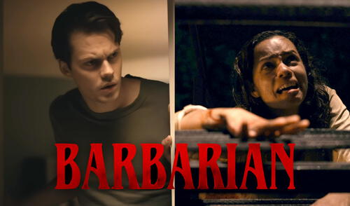 Georgina Campbell y Bill Skarsgard encabezan el reparto de "Bárbaro". La película ya se encuentra disponible en los cines del Perú. Foto: composición LR/20th Century Fox
