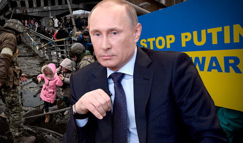 Ucrania pidió el acceso a las propiedades de oligarcas rusos y a dinero confiscado a Rusia para la reconstrucción. Foto: Composición/LR/AFP