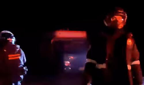 Tras operativo policial se lograron recuperar vehículos. Foto: captura video Wamachuko News