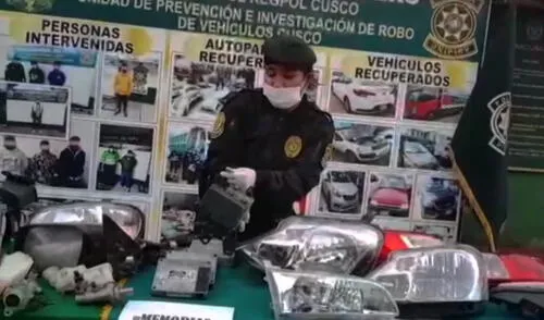 La hipótesis que manejan las autoridades es que lo incautado proviene del robo de autopartes de vehículos. Foto: La República