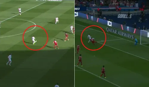 Gol de Neymar tras pase de Messi. Foto: Captura ESPN