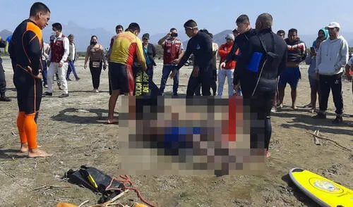 El hombre se habría hundido en el lodo cuando pescaba. Foto: PNP
