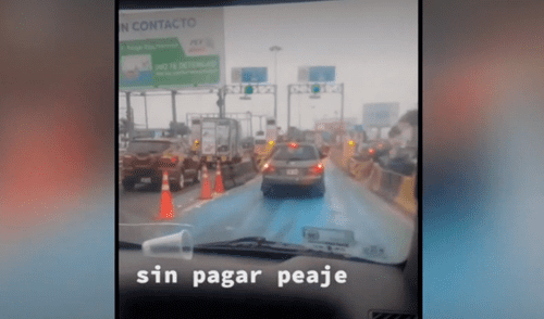 Conductores suben tiktoks tras grabarse rompiendo trancas de seguridad para evitar pagar peajes. Foto: captura de Latina