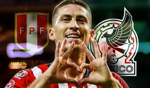 Santiago Ormeño jugó con la selección peruana las Eliminatorias Qatar 2022. Foto: composición LR/Imago 7/FPF/selección mexicana