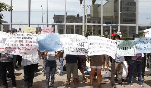 En varias oportunidades, estudiantes han sido víctimas del "terruqueo" por participar de protestas (Foto: Archivo / Jorge Cerdán)