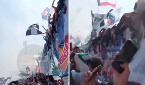 La tragedia sucedió durante el banderazo de los hincha de Colo Colo. Foto: captura/Sentimiento Popular
