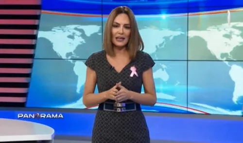 Mávila Huertas es la nueva conductora de "Panorama". Foto: captura Panamericana TV Mávila Huertas es la nueva conductora de "Panorama". Foto: captura Panamericana TV
