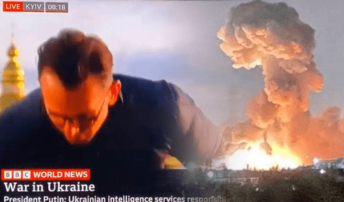 El impactante suceso ocurrió durante la jornada laboral del periodista de BBC. Foto: BBC/ CNN/ referencial