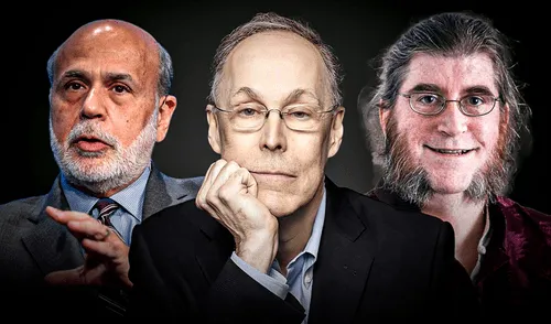 Los estadounidenses Ben S. Bernanke, Douglas W. Diamond y Philip H. Dybvig obtuvieron el premio Nobel de Economía 2022. Foto: ComposiciónLR/© NOBEL PRIZE OUTREACH