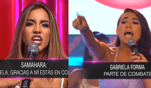 La recordada pelea de Gabriela Herrera y Samahara Lobatón. Foto: composición LR/ captura de ATV La recordada pelea de Gabriela Herrera y Samahara Lobatón. Foto: composición LR/ captura de ATV