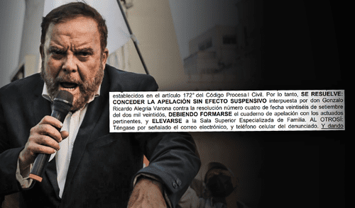 Sala de Familia de la Corte Superior de Justicia de Lima resolverá apelación de Gonzalo Alegría. Foto: composición de Fabrizio Oviedo/La República