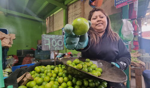 El limón ha subido su precio en varios mercados tanto en la venta por sacos como por kilo. Foto: Urpi/La República El limón ha subido su precio en varios mercados tanto en la venta por sacos como por kilo. Foto: Urpi/La República