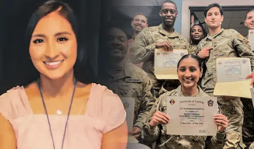 Conoce la inspiradora historia de la peruana que destaca en el ejército de Estados Unidos. Foto: composición LR/Andina