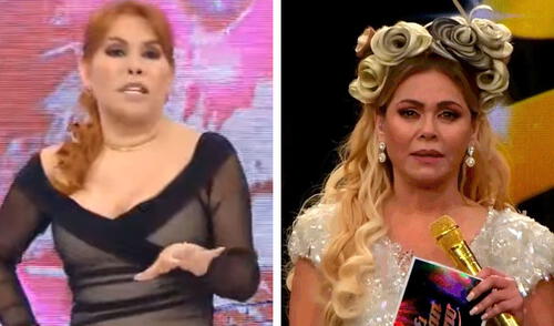 Magaly Medina volvió a burlarse de Gisela Valcárcel en su último programa. Foto: captura ATV/captura América TV