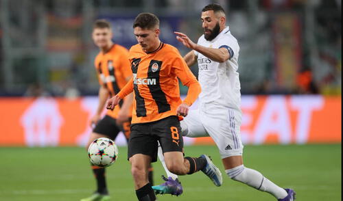 Real Madrid vs. Shakhtar igualan sin goles en Polonia por la Champions League 2022-23. Foto: EFE