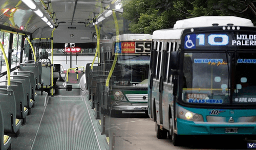 El paro de colectivos se levanta el día jueves 13 de octubre. Foto: composición de Fabrizio Oviedo/LR/La Izquierda diario/Tyc Sports