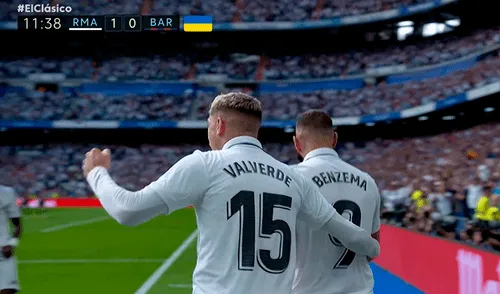 Karim Benzema abrió el marcador en el Bernabéu. FOto: captura/DirecTV Sports Karim Benzema abrió el marcador en el Bernabéu. FOto: captura/DirecTV Sports