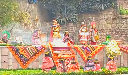 Niños dieron vida al ritual ancestral en homenaje el sol. Foto: La República