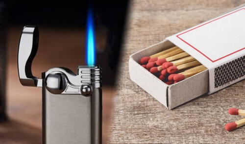 Dos utensilios que nos han simplificado la vida al hacernos capaces de obtener fuego de manera instantánea y portátil. ¿A cuál le debemos esa comodidad? Foto: Composición LR/Linio/Auditool