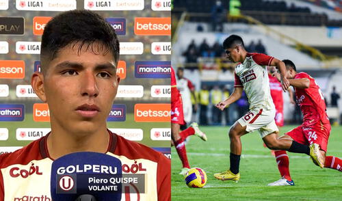 Piero Quispe lleva 3 goles en el año; 5 en total con la camiseta de Universitario. Foto: Composición Gol Perú/Universitario