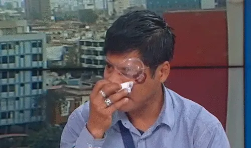 El afectado aseguró que la empresa Zinc Industrias Nacionales S.A se niega a hacerse responsable del accidente laboral. Foto: captura de ATV El afectado aseguró que la empresa Zinc Industrias Nacionales S.A se niega a hacerse responsable del accidente laboral. Foto: captura de ATV