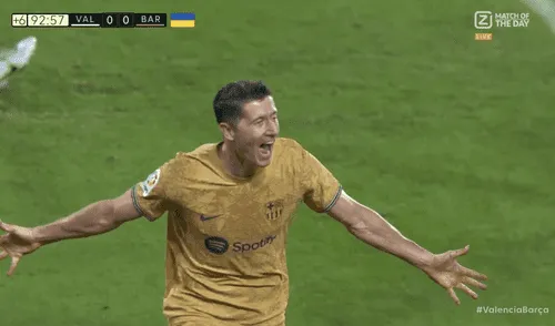 Gol de Lewandowski sobre el final. Foto: captura Directv Sports Gol de Lewandowski sobre el final. Foto: captura Directv Sports