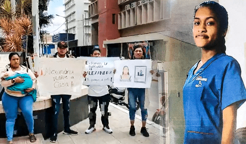 Familiares y amigos realizaron plantón en el Ministerio Público. Foto: captura/La República