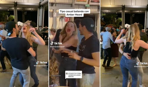 El clip ha logrado más de 8 millones de visualizaciones en TikTok. Foto: composición LR/captura de TikTok/@BernardoTriana1 TikTok - Amber Heard
