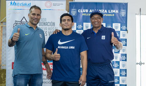 Alianza Lima, en conjunto con EsSalud, realiza en campaña de donación de sangre para ayudar a Roberto Chale. Foto: Alianza Lima/difusión Alianza Lima Roberto Chale