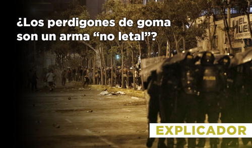 ¿Los perdigones de goma son un arma “no letal”?