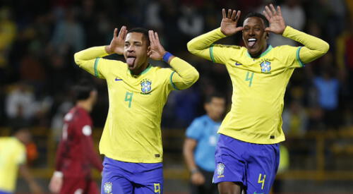 Brasil es uno de los invictos del Sudamericano sub-20. Foto: Conmebol Brasil vs Venezuela