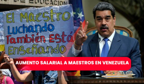 Nicolás Maduro anunció públicamente sobre el beneficio para maestros. Foto: Composición LR/ El Estado.Net/ Sputnik Nicolás Maduro