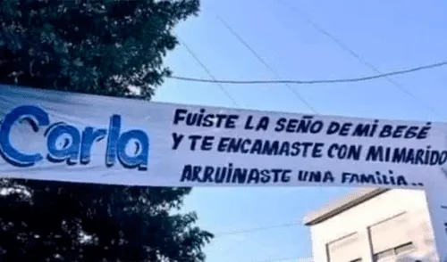 El cartel fue conocido gracias a la publicación de un usuario en Twitter. Foto: Clarín Foto: Clarín