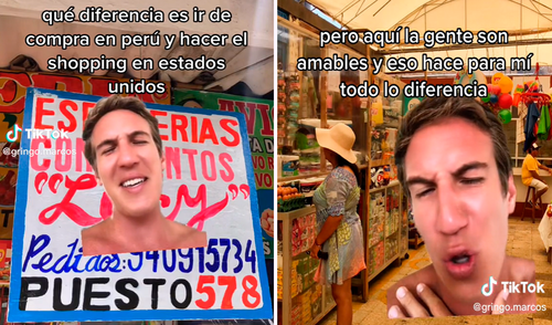 Usuarios en redes aplaudieron las emotivas palabras del turista. Foto: composición LR/TikTok/@Gringo.marcos Usuarios en redes aplaudieron las emotivas palabras del turista.