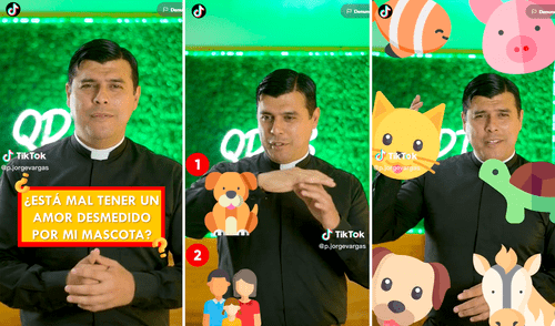 Las palabras del clérigo fueron refutadas por algunos cibernautas en redes. Foto: composición de LR/TikTok/@P.jorge.vargas Las palabras del clérigo fueron refutadas por algunos cibernautas en redes.