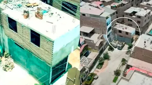Peruanos construyen casa en plena pista de SJL y vecinos se indignan: "Tiene que ser demolida"