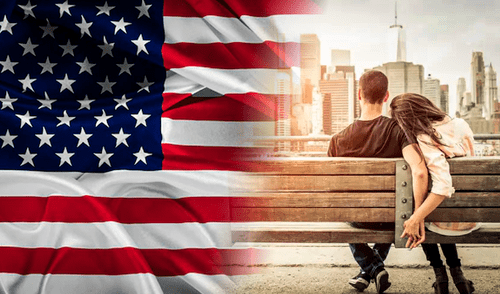 La visa K-1 ofrece la posibilidad de ser residente permanente en USA. Foto: composición RL/Shutterstock/Freepik La visa K-1 ofrece la posibilidad de ser residente permanente en USA.