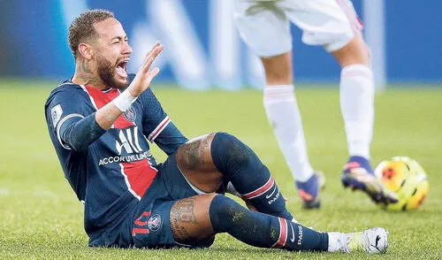 Dolor. El delantero no jugará lo que resta de la temporada con el PSG por una lesión. Foto: EFE larepublica.pe