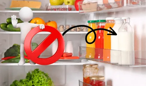 ¿Qué alimentos no debes guardar en la puerta del refrigerador?